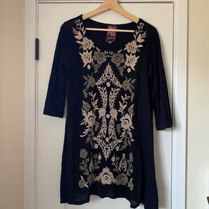 JohnnyWas Floral Embroidered Tunic